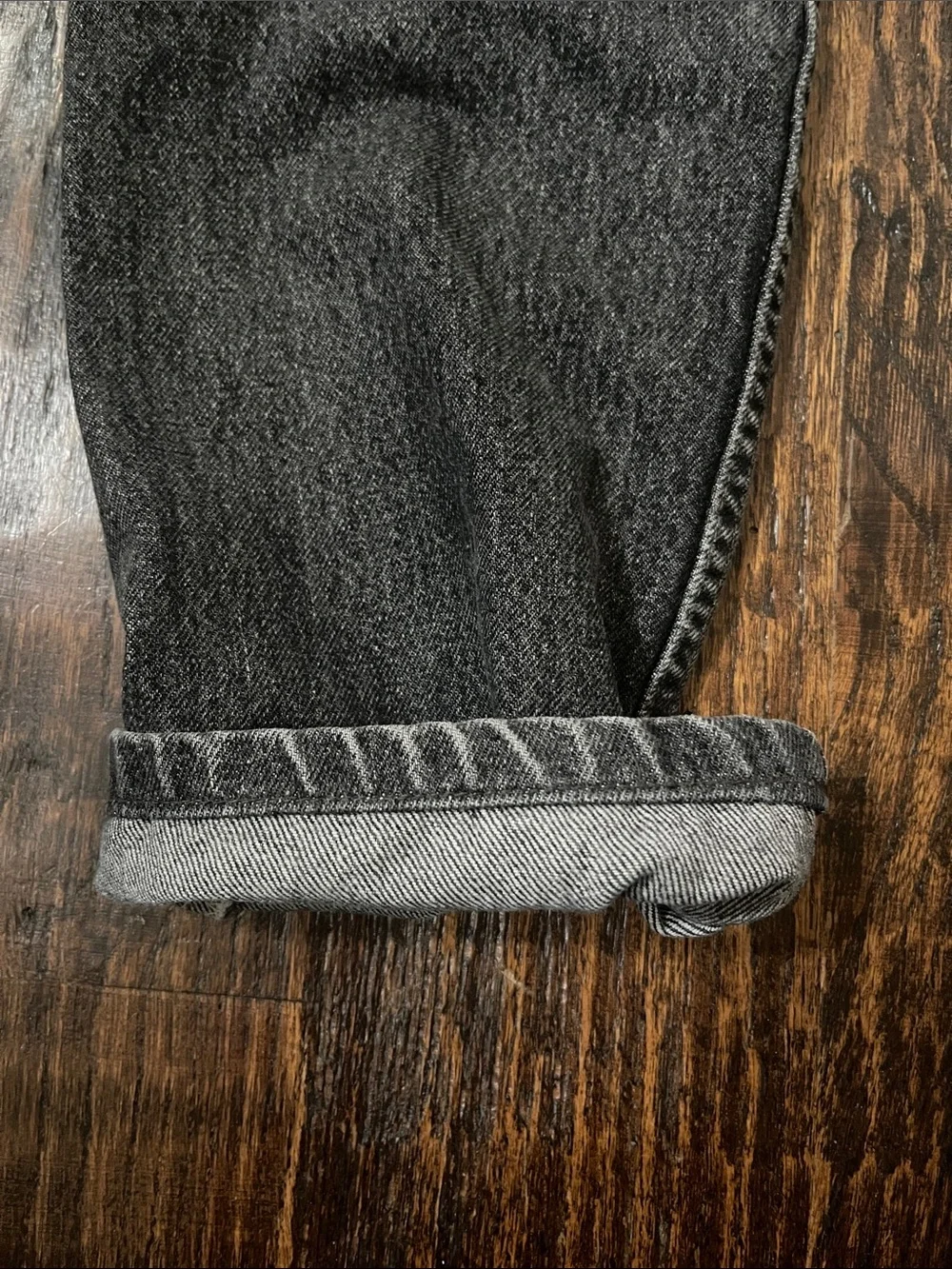 Levi's Orange Tag Vintage Women's Straight-Leg Jeans in Washed Charcoal - Picture 5 of 5